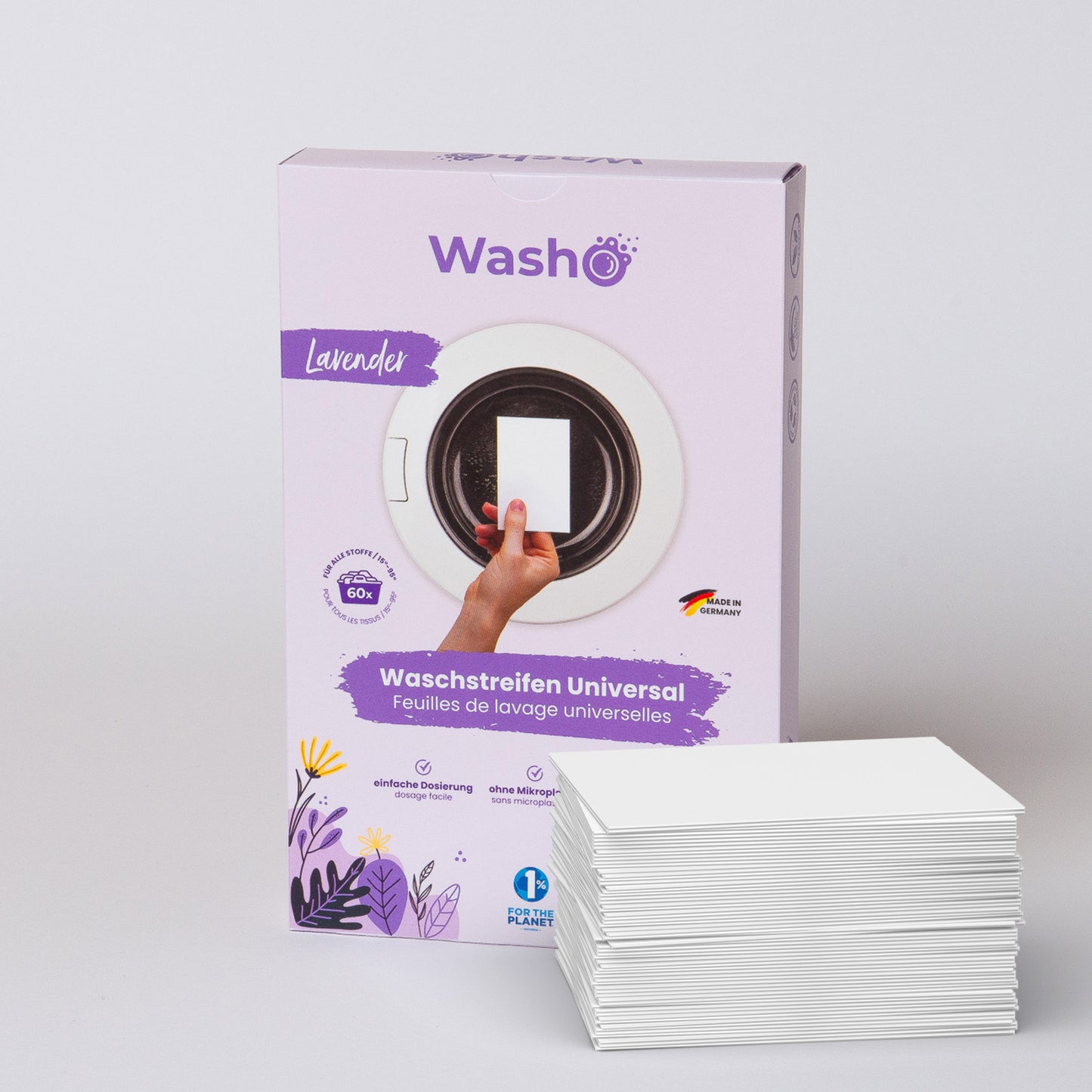 Washo Waschstreifen Lavendel 5 Boxen - washo.ch