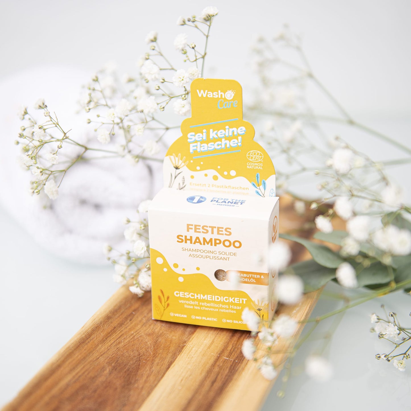 Washo Care Festes Shampoo Geschmeidigkeit - washo.ch