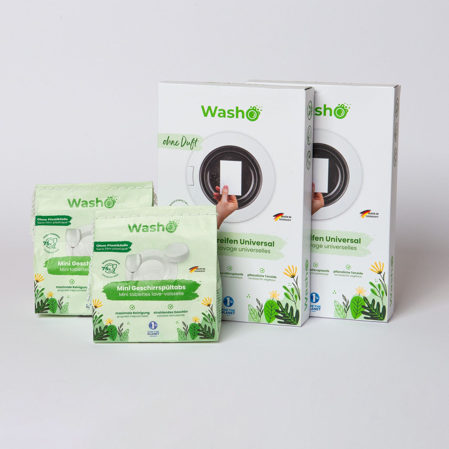Washo Classic ohne Duft Doppelkombi-Angebot (2+2) - washo.ch