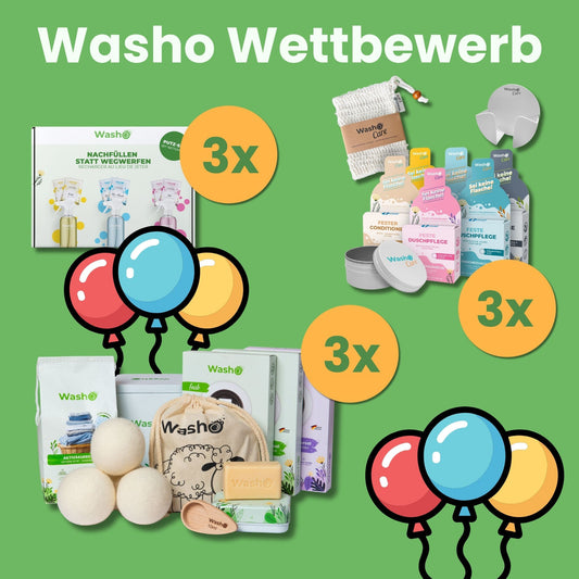 Washo Produktpaket-Gewinnspiel – Oktober 2026 - washo.ch