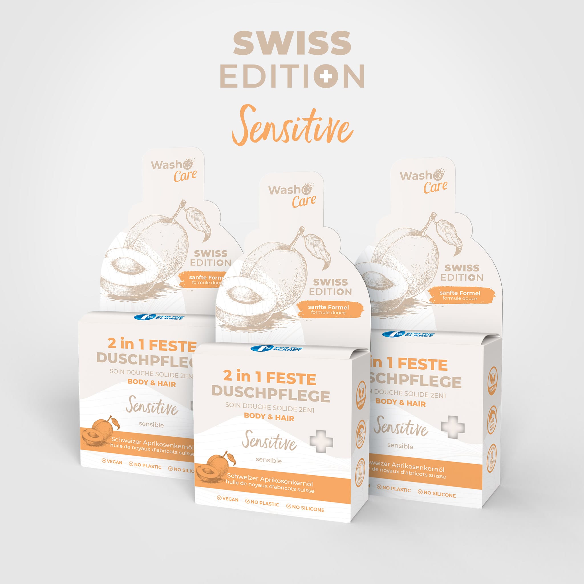 3 Washo Care Swiss Edition 2in1 Corps & Cheveux Sensitifs