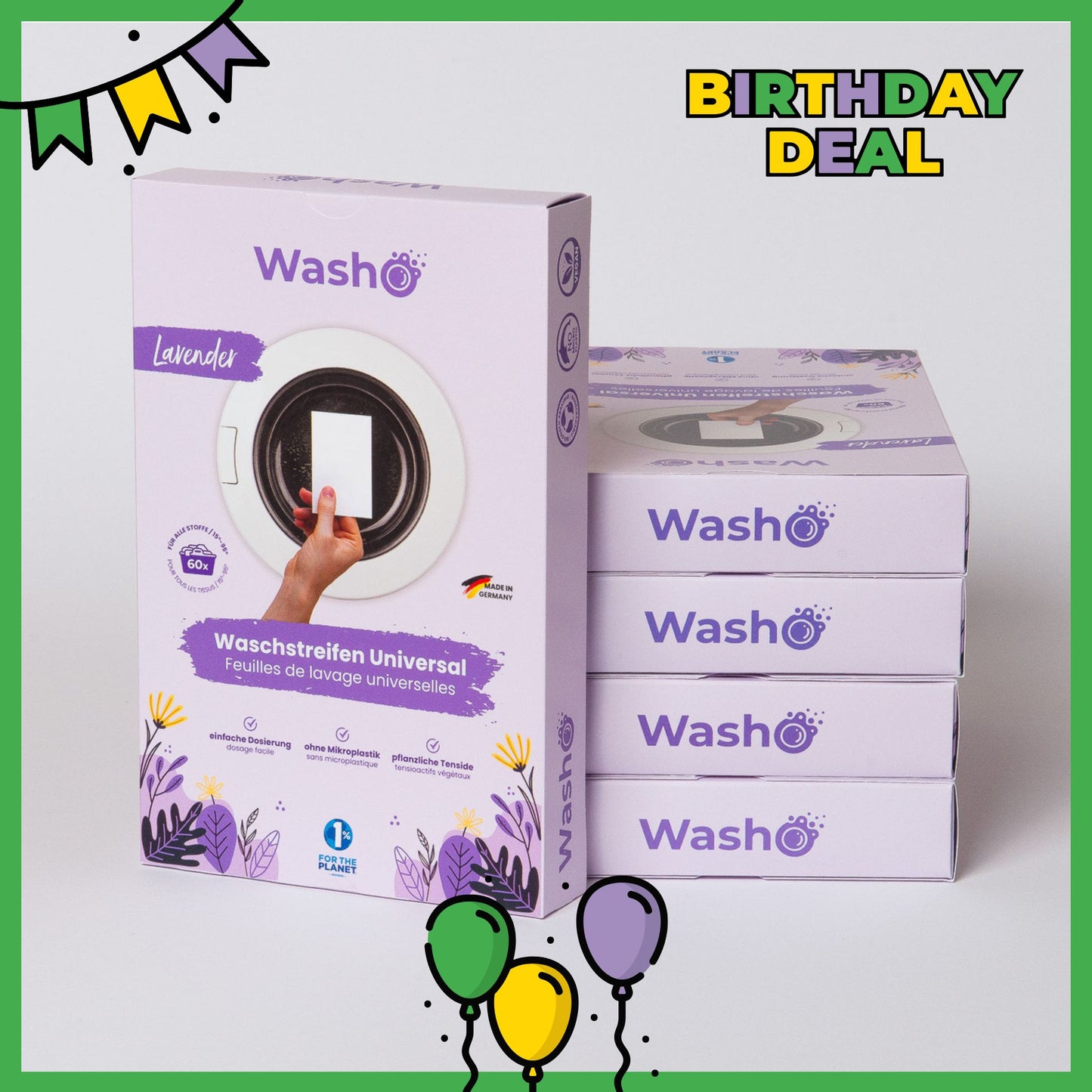 Washo wash strips lavender 5 boxes