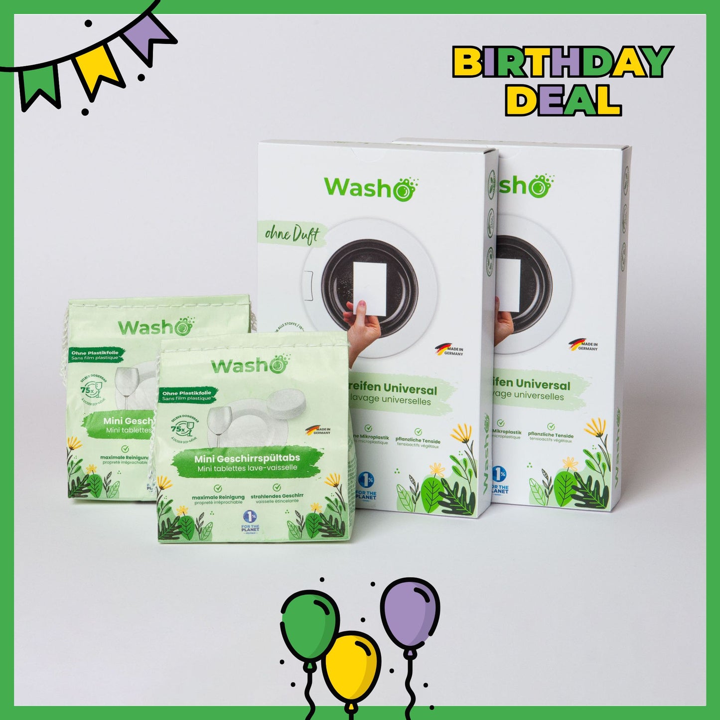 Washo sans parfum double combinaison