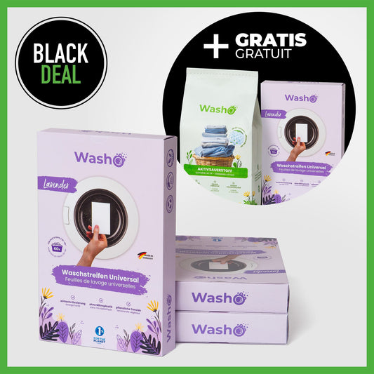 Washo Waschstreifen Lavendel 3 Boxen