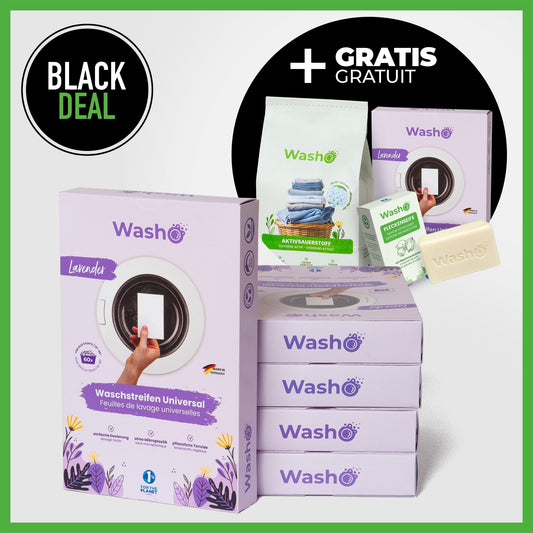 Washo Waschstreifen Lavendel 5 Boxen