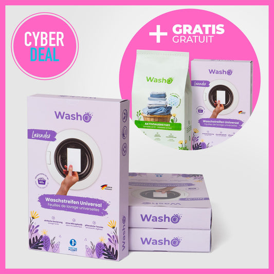 Washo Waschstreifen Lavendel 3 Boxen