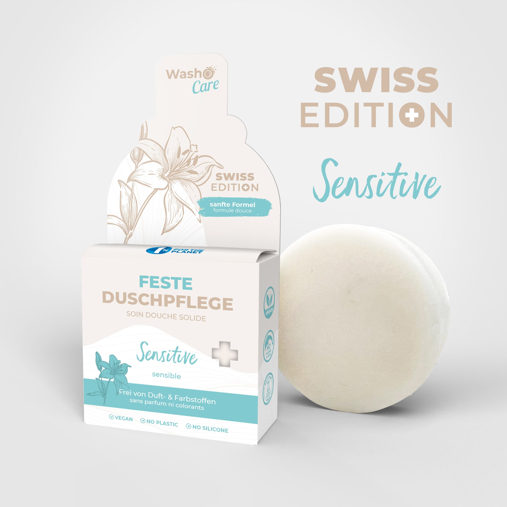 Washo Care Swiss Edition Soin douche solide Sensitive