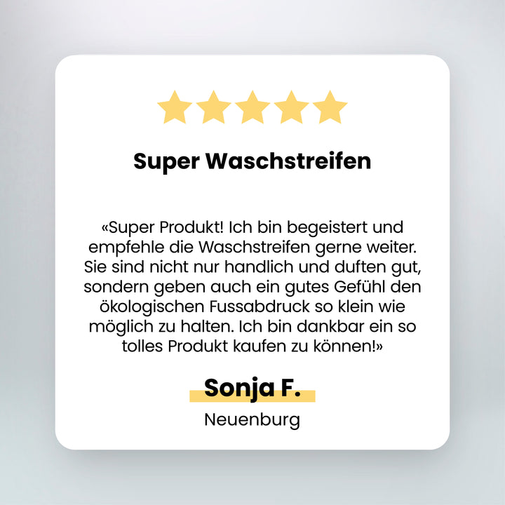 3 Boxen mit total 180 Washo-Waschstreifen Soft