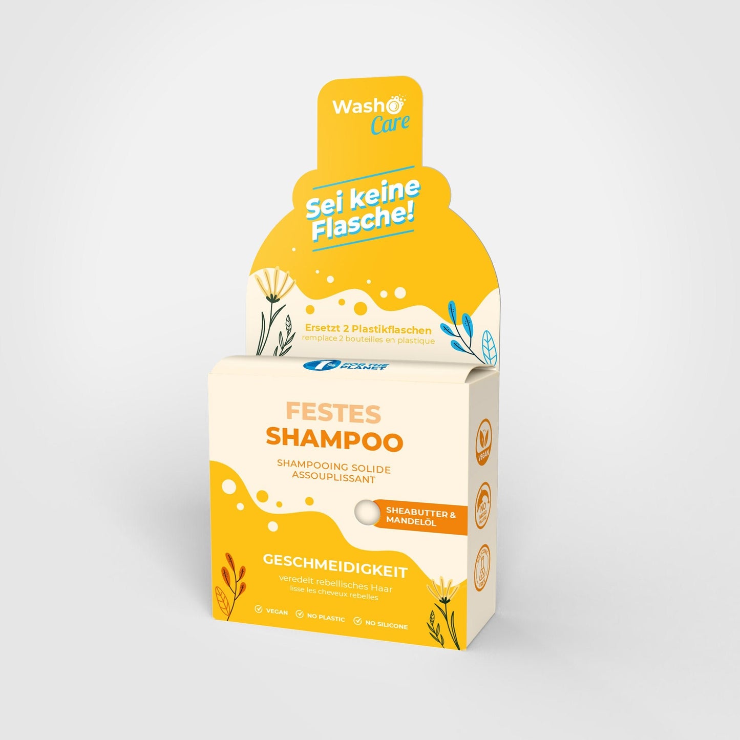 Washo Care festes Shampoo Geschmeidigkeit - washo.ch