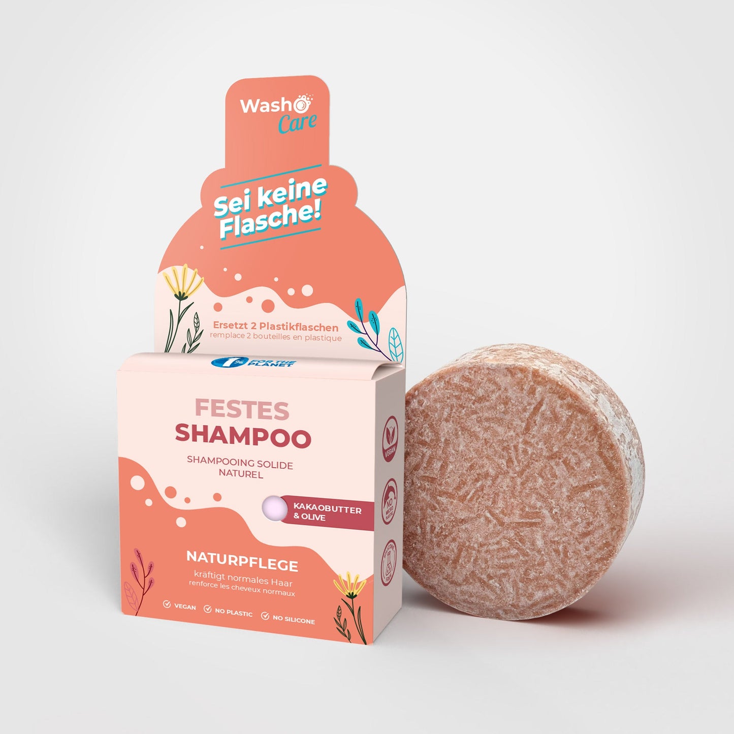 Washo Care festes Shampoo Naturpflege - washo.ch