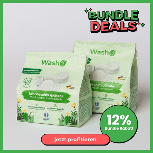 Washo Mini Geschirrspültabs 2 Pack - washo.ch