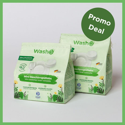 Washo Mini Geschirrspültabs 2 Pack - washo.ch