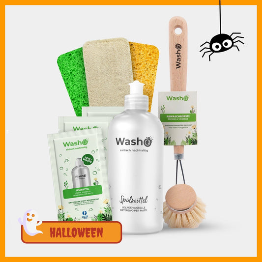 Washo Spülmittel Set mit Bürste - washo.ch