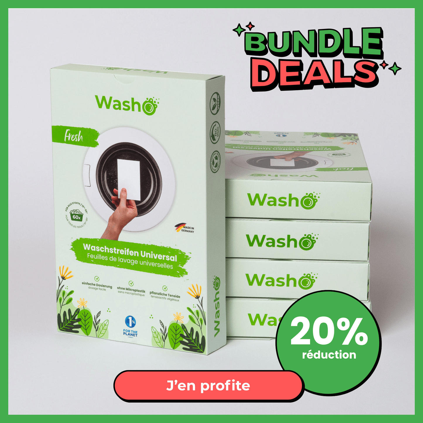 lang:fr Washo Waschstreifen Fresh 5 Boxen - washo.ch
