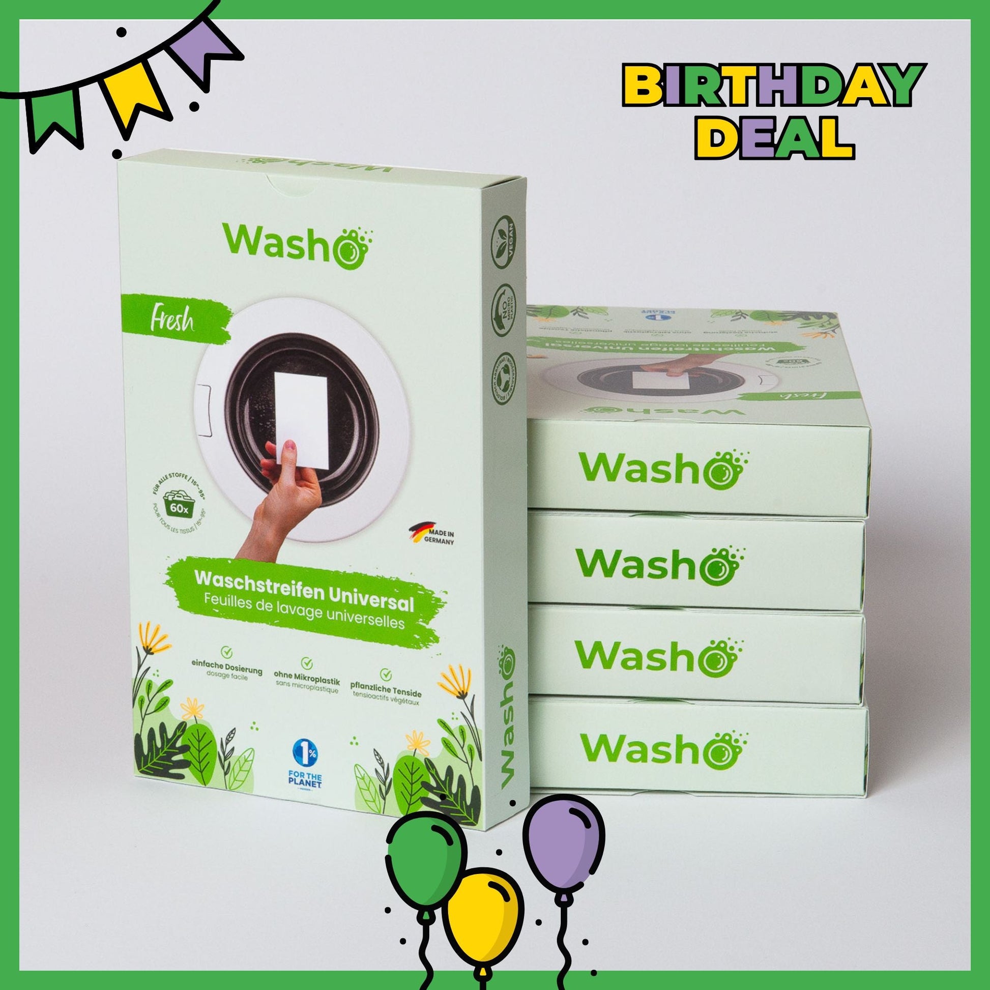 Washo Waschstreifen Fresh 5 Boxen - washo.ch