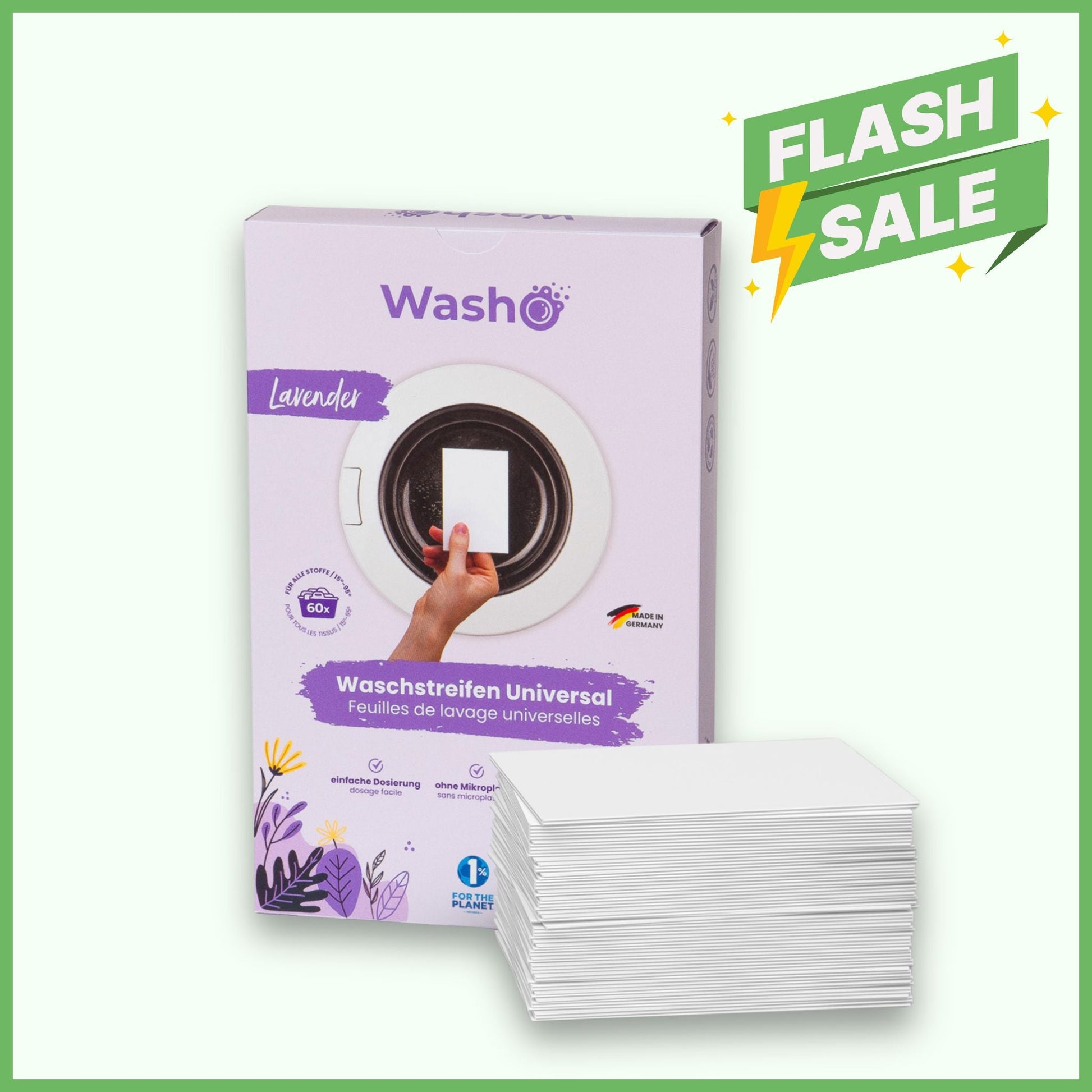 Washo Waschstreifen Lavendel - washo.ch