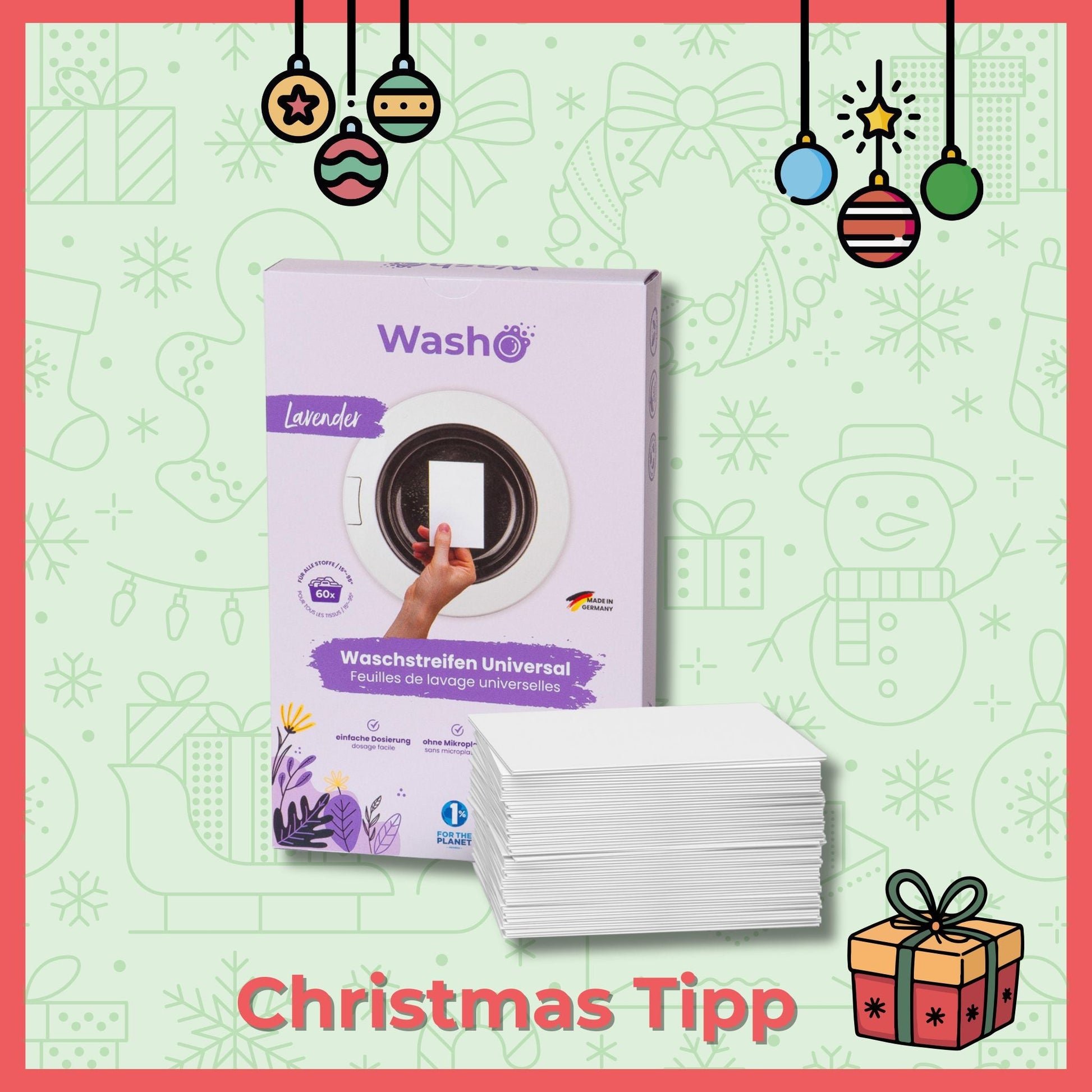 Washo Waschstreifen Lavendel - washo.ch