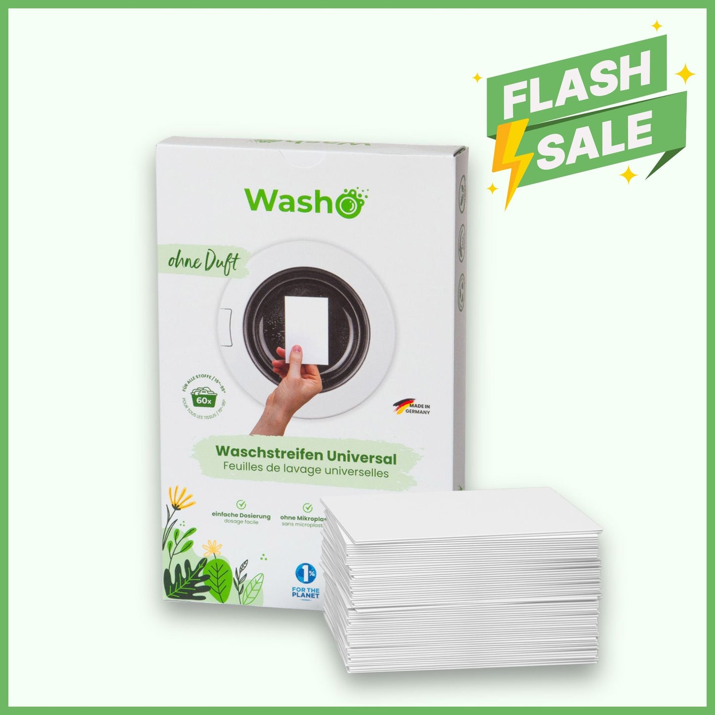 Washo Waschstreifen ohne Duft - washo.ch