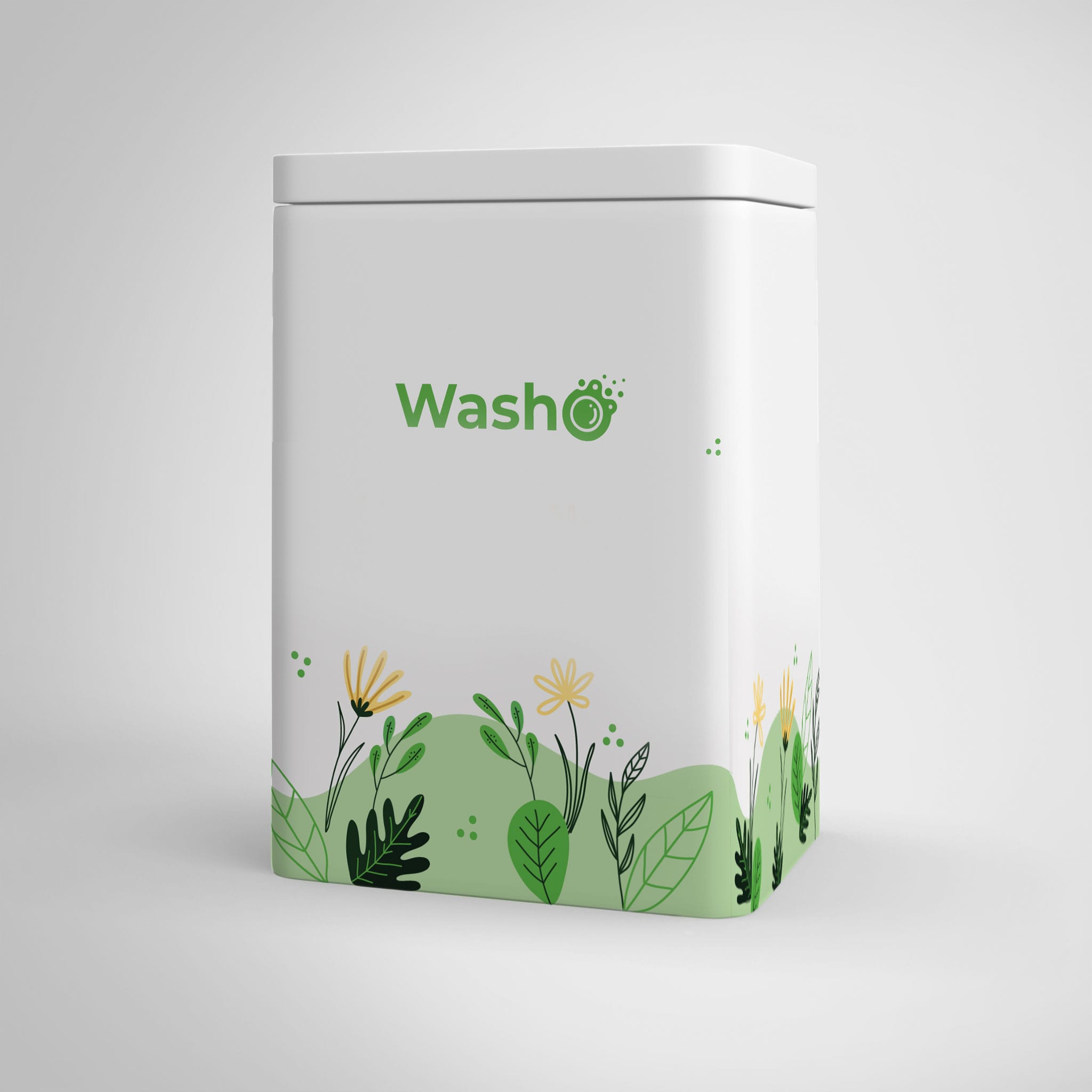 1 Packung mit 800g Washo Sauerstoff-Bleiche + Aufbewahrungsdose - washo.ch