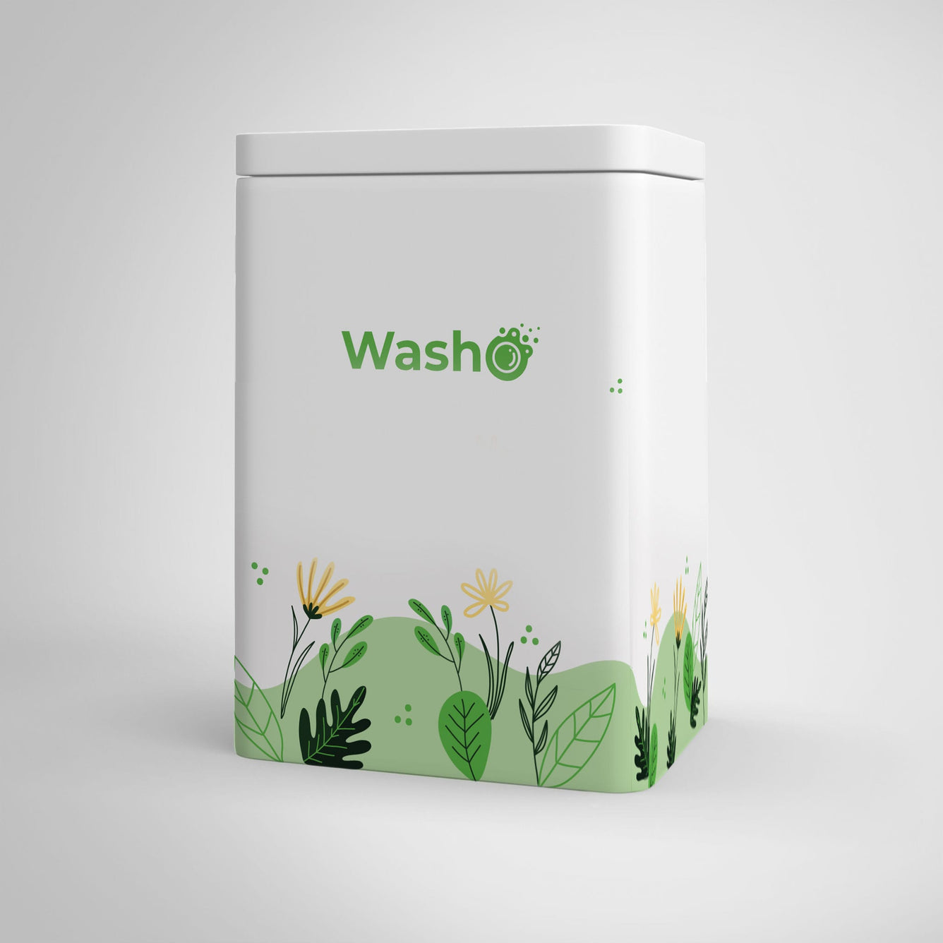 1 Packung mit 800g Washo Sauerstoff-Bleiche + Aufbewahrungsdose + Dosierlöffel - washo.ch