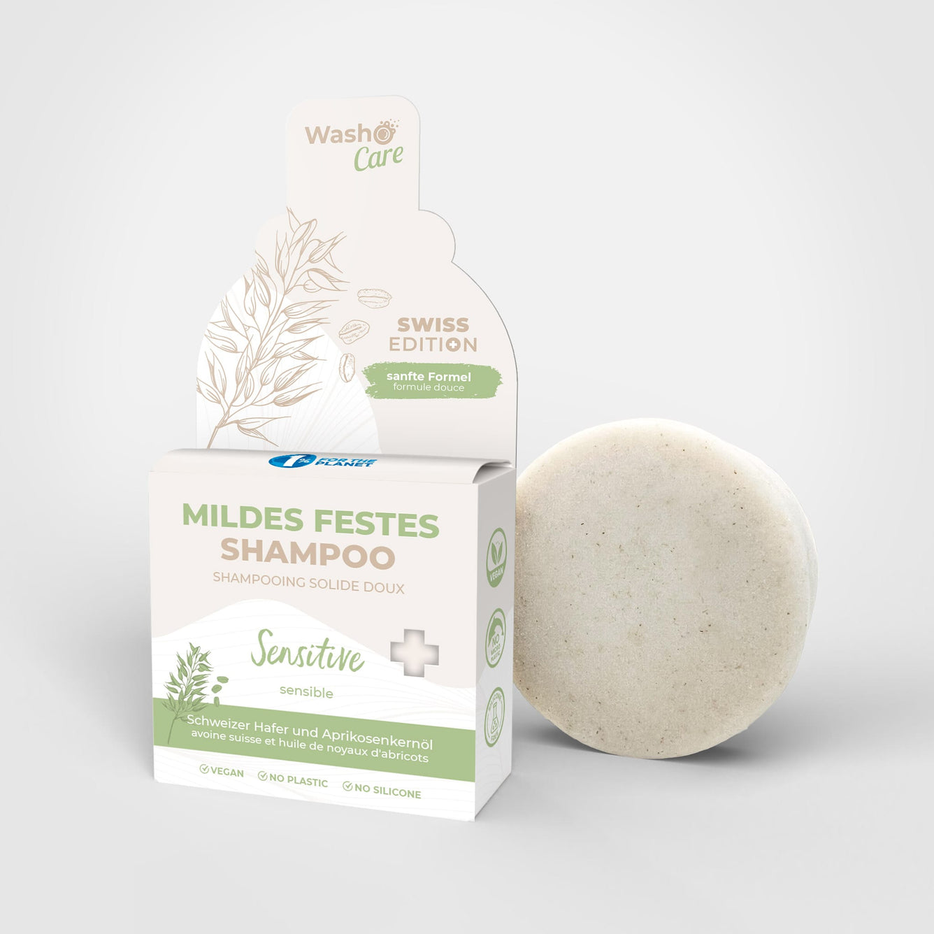 3 Washo Care Swiss Edition Mildes Festes Shampoo Sensitive - washo.ch