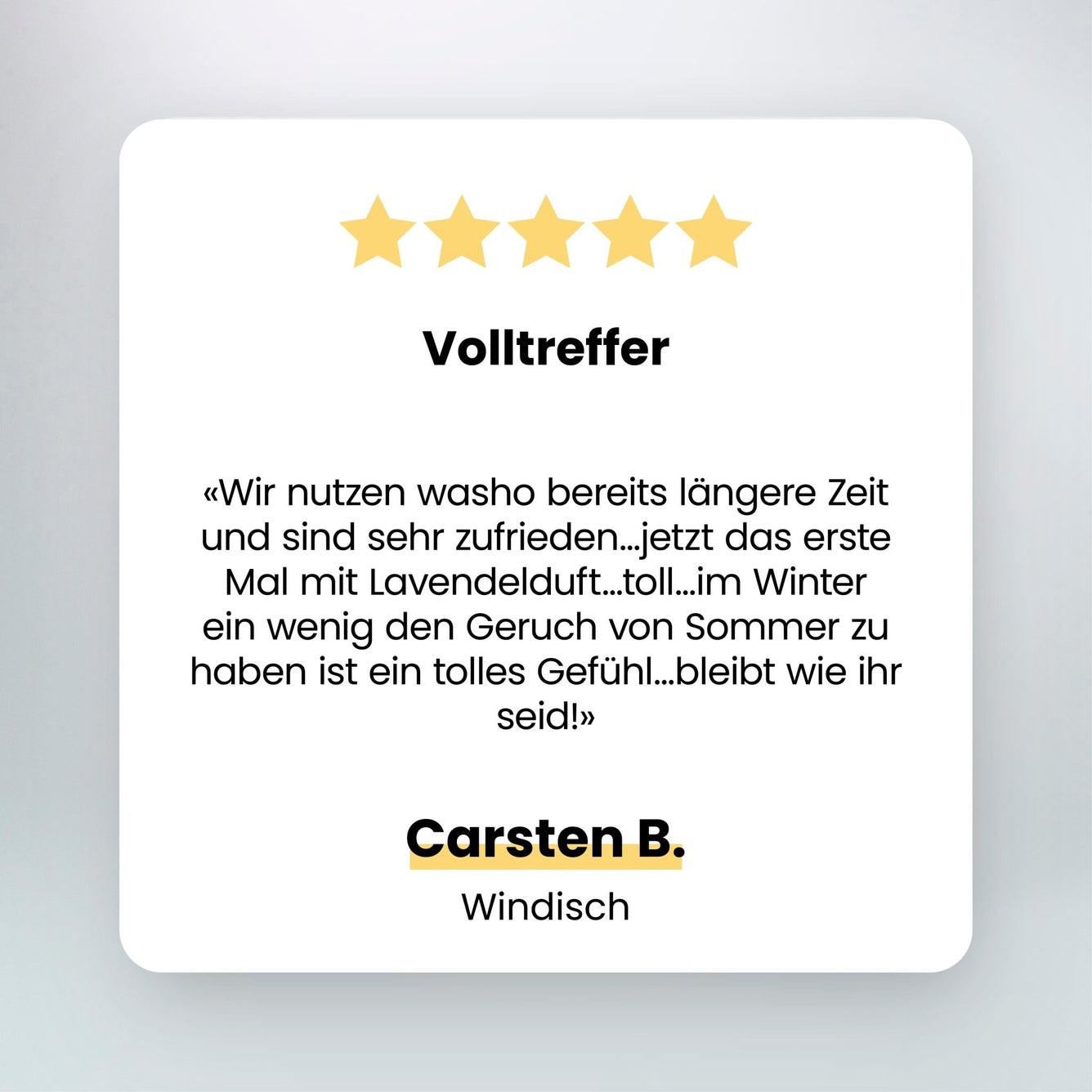 Dein GRATIS Muster Lavendel (mit Duft) - washo.ch