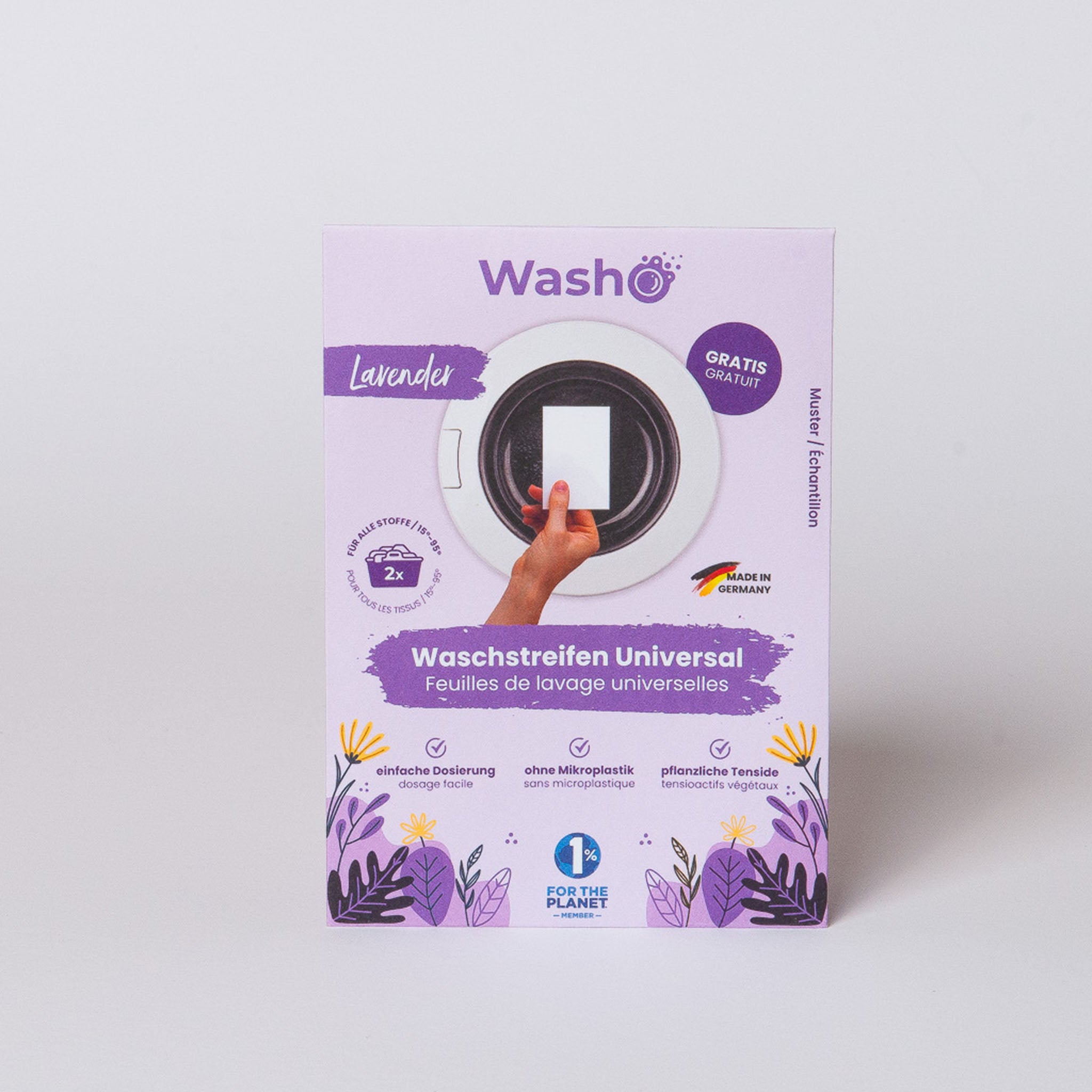 Dein GRATIS Muster Lavendel (mit Duft) - washo.ch