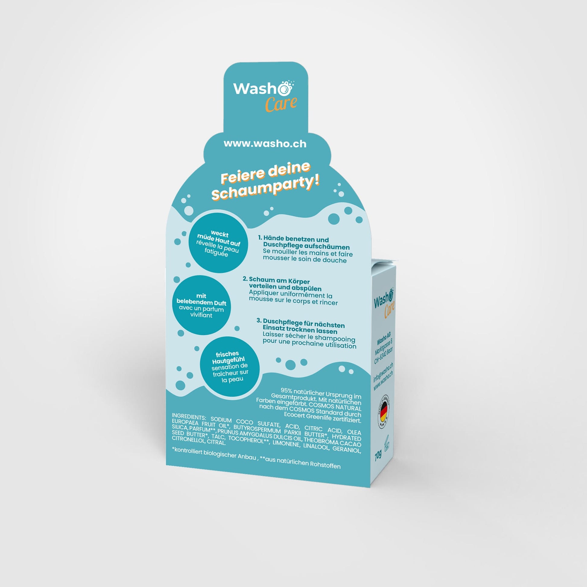 Washo Care Feste Duschpflege Frischedusche - washo.ch
