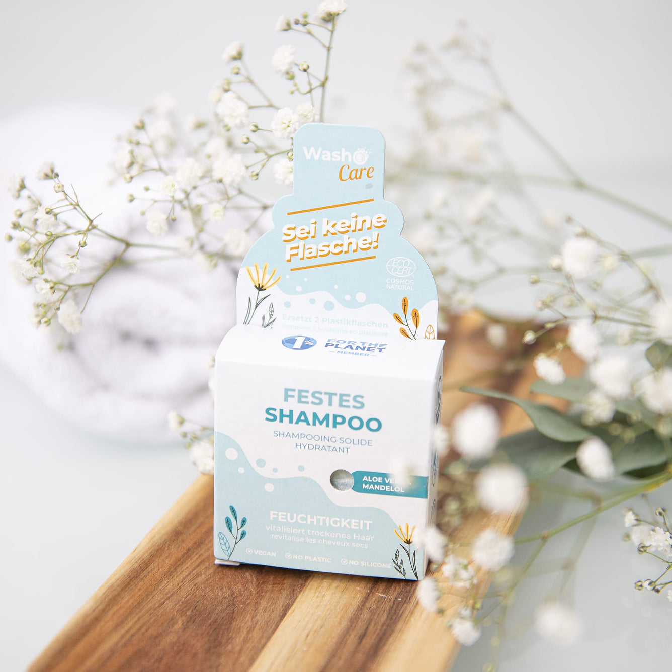 Washo Care Festes Shampoo Feuchtigkeit - washo.ch